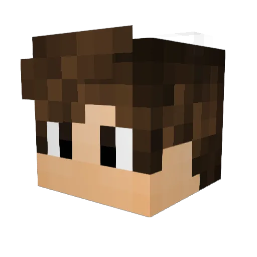 gabrusson Minecraft avatar head, 3D render