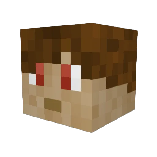 gabrysi12354 Minecraft avatar head, 3D render