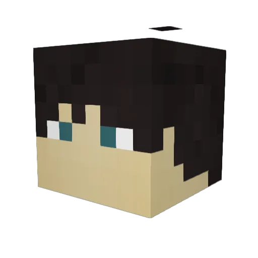 gabschuchter Minecraft avatar head, 3D render