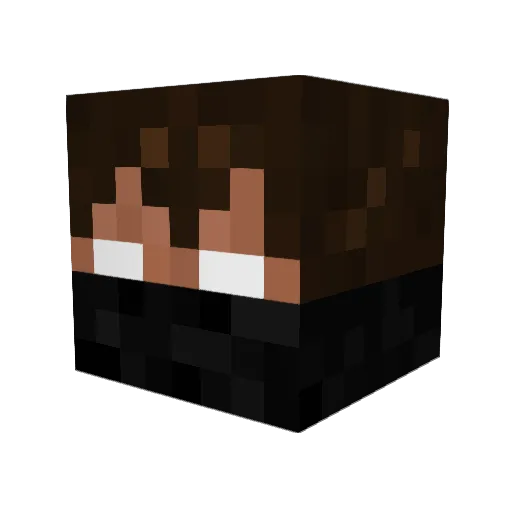 gabsep Minecraft avatar head, 3D render
