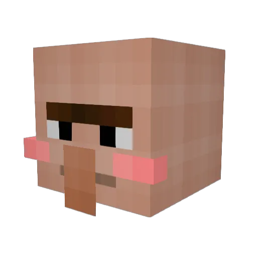 gabsida Minecraft avatar head, 3D render