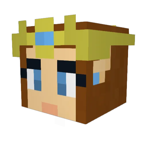 gabster93 Minecraft avatar head, 3D render