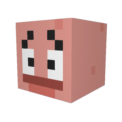 gabugurl Minecraft avatar head, 3D render
