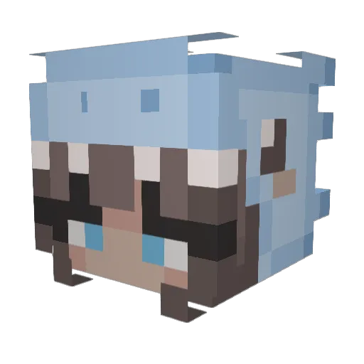 gaby_bukowski Minecraft avatar head, 3D render