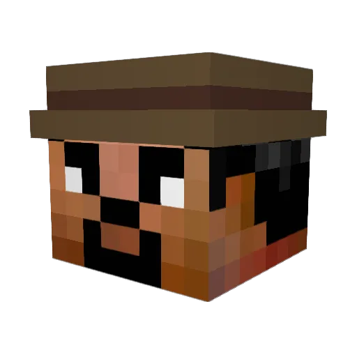 gabz901 Minecraft avatar head, 3D render