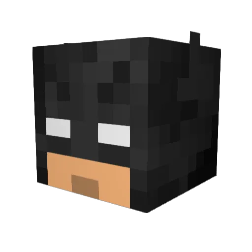 gacs2 Minecraft avatar head, 3D render