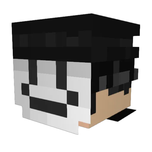 gadatogo Minecraft avatar head, 3D render