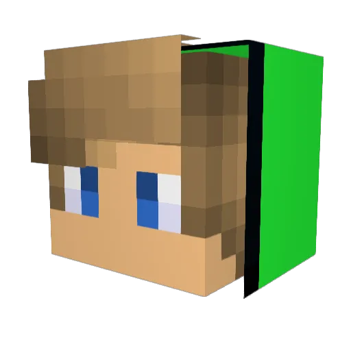 gadelynderup Minecraft avatar head, 3D render