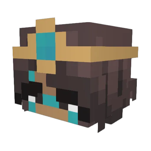 gadier Minecraft avatar head, 3D render
