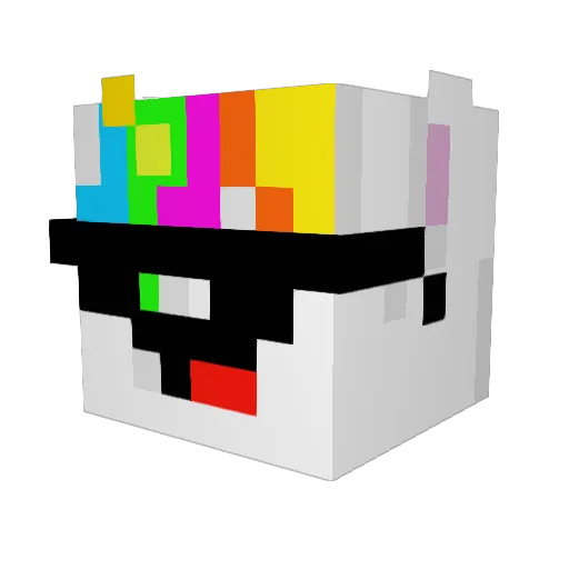 gadja99 Minecraft avatar head, 3D render