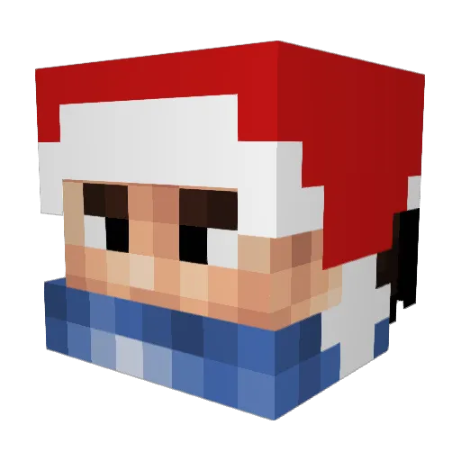 gado69 Minecraft avatar head, 3D render