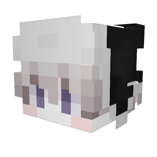 gadpb Minecraft avatar head, 3D render
