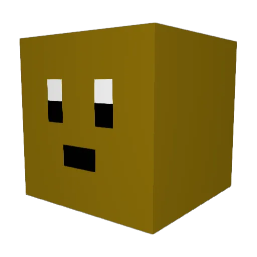 gaebyeongsin Minecraft avatar head, 3D render