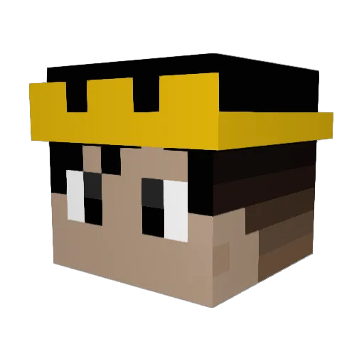 gaed07 Minecraft avatar head, 3D render