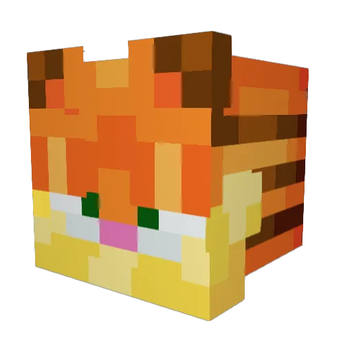 gaege_bl Minecraft avatar head, 3D render