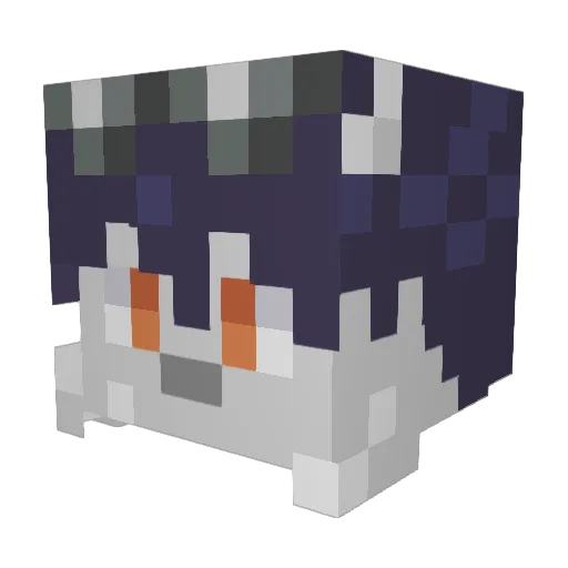 gaelr Minecraft avatar head, 3D render