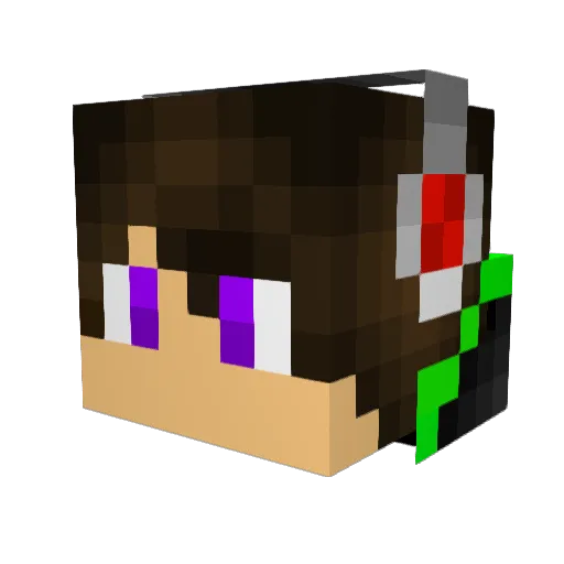gaelspotwoods Minecraft avatar head, 3D render