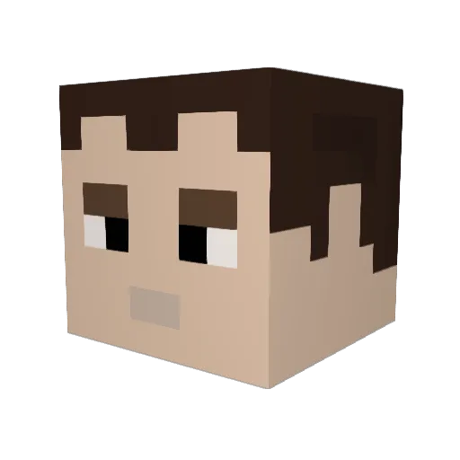 gaffrey128 Minecraft avatar head, 3D render