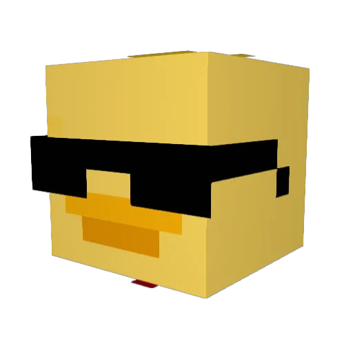 gaga___ Minecraft avatar head, 3D render