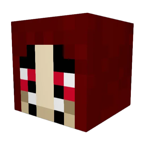 gagadu50 Minecraft avatar head, 3D render