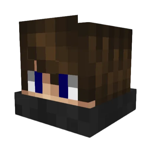 gagaplaga Minecraft avatar head, 3D render