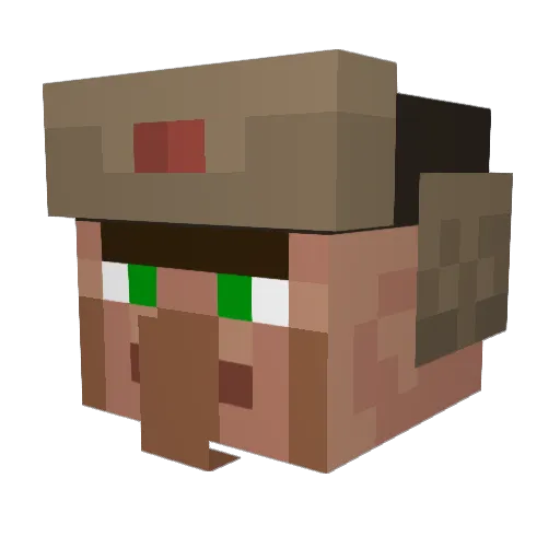 gagautzak Minecraft avatar head, 3D render