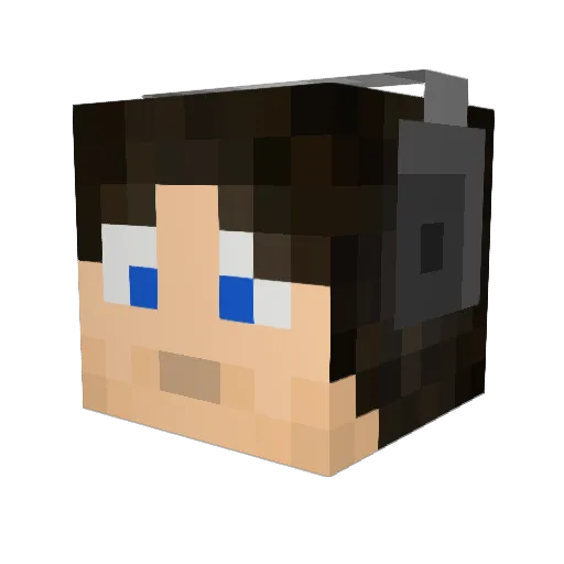 gagazeze Minecraft avatar head, 3D render