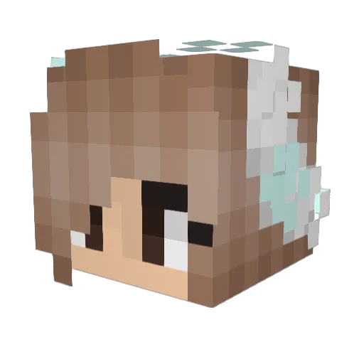 gageco Minecraft avatar head, 3D render