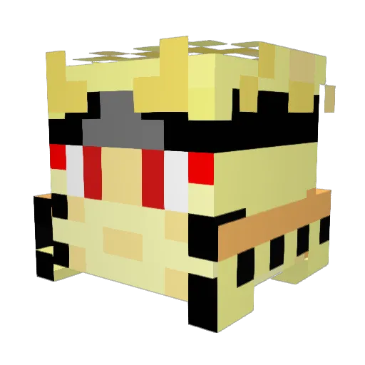 gages9 Minecraft avatar head, 3D render