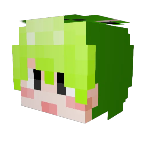 gagore Minecraft avatar head, 3D render