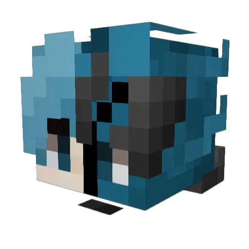 gaia_link Minecraft avatar head, 3D render