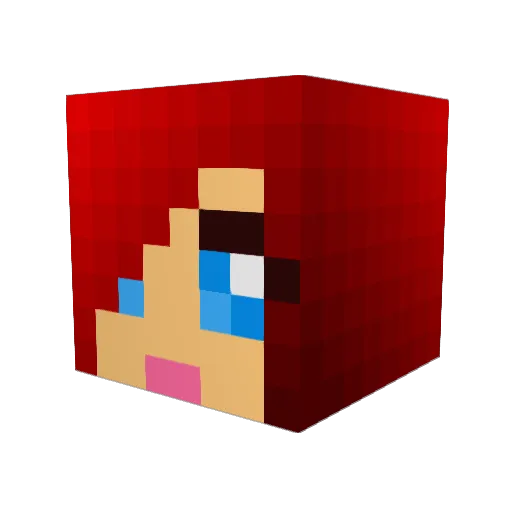 gailjohnson Minecraft avatar head, 3D render
