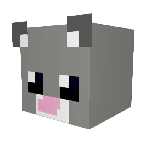 gailll Minecraft avatar head, 3D render