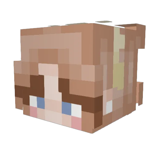 gailmx Minecraft avatar head, 3D render