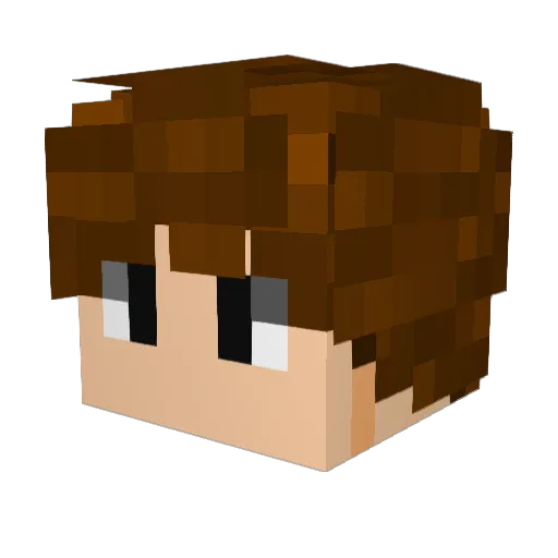 gaiya233 Minecraft avatar head, 3D render