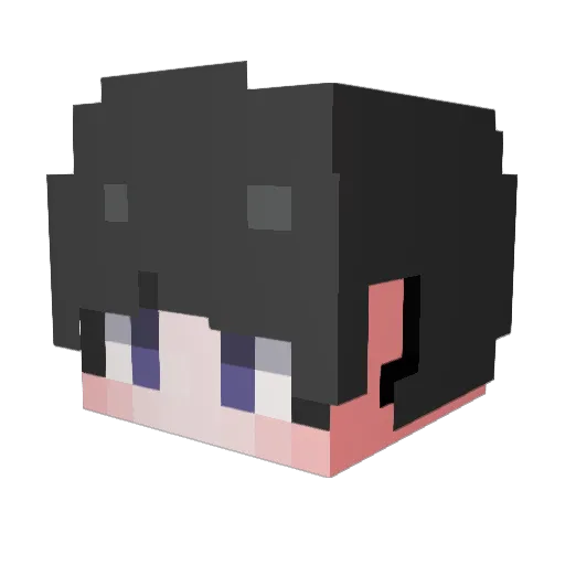 gajun0830 Minecraft avatar head, 3D render