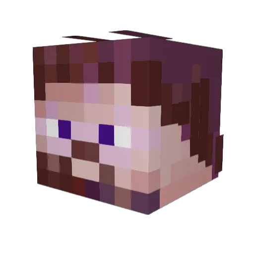 gakii_ Minecraft avatar head, 3D render