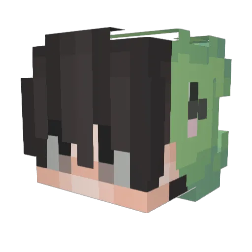 gakky2020 Minecraft avatar head, 3D render