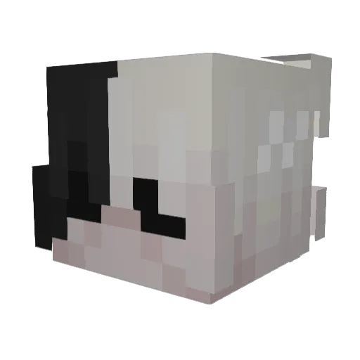 gakpod Minecraft avatar head, 3D render
