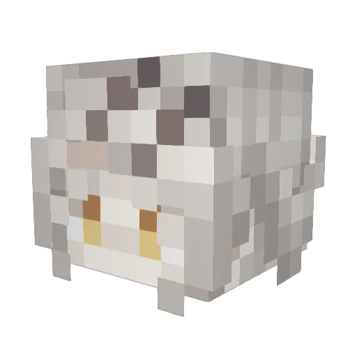gakumasu Minecraft avatar head, 3D render
