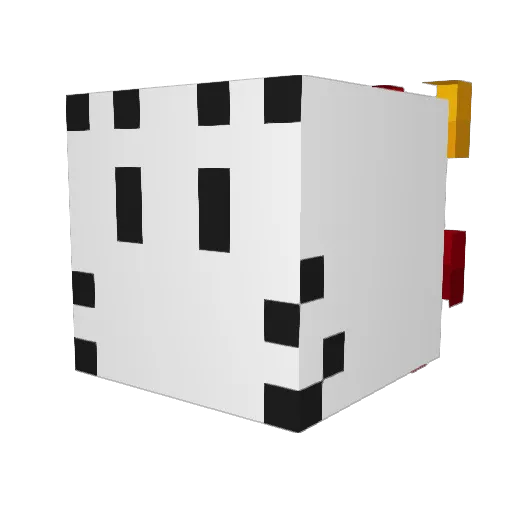 gakuroido Minecraft avatar head, 3D render