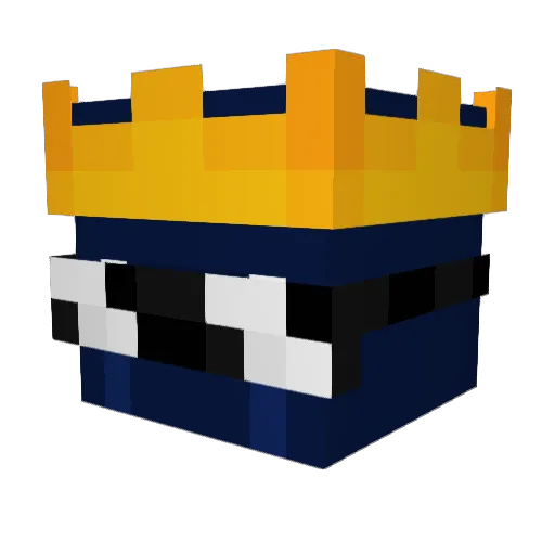 galabruh Minecraft avatar head, 3D render