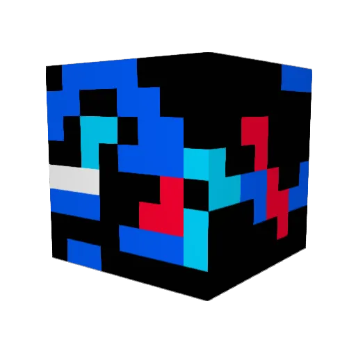 galactic1290 Minecraft avatar head, 3D render