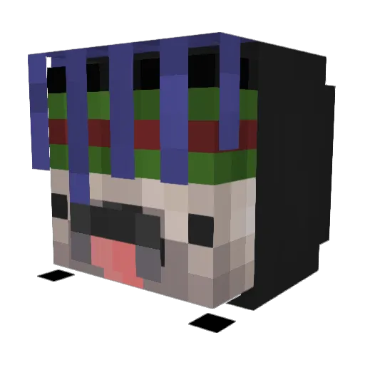 galactic_ninjaYT Minecraft avatar head, 3D render