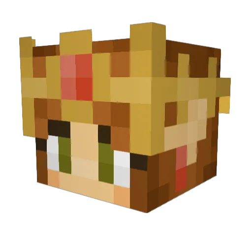 galacticliberty Minecraft avatar head, 3D render