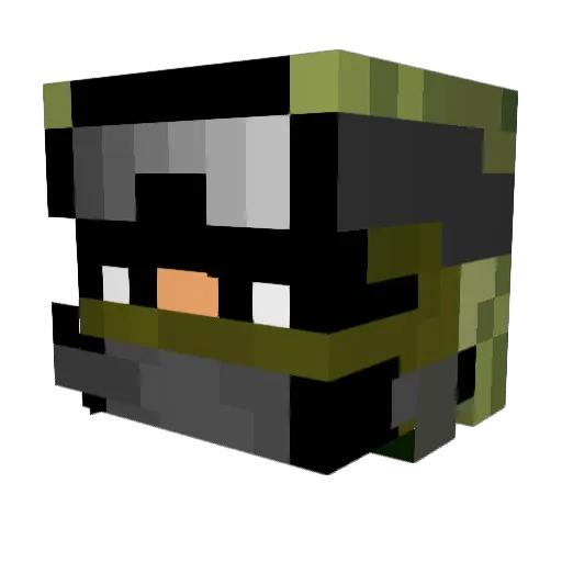 galapos21 Minecraft avatar head, 3D render
