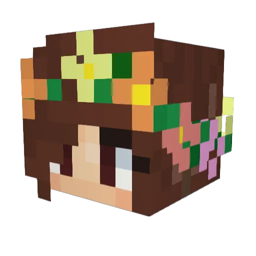 galaxia15 Minecraft avatar head, 3D render