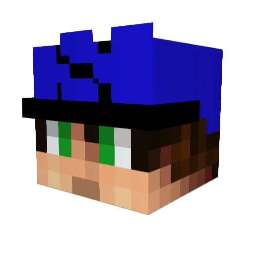 galaxie_ytb Minecraft avatar head, 3D render