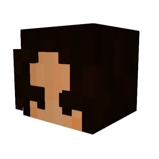 galaxiesmile Minecraft avatar head, 3D render