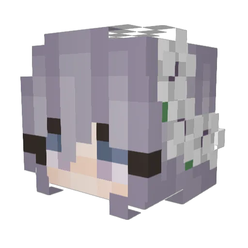 galaxxyx Minecraft avatar head, 3D render